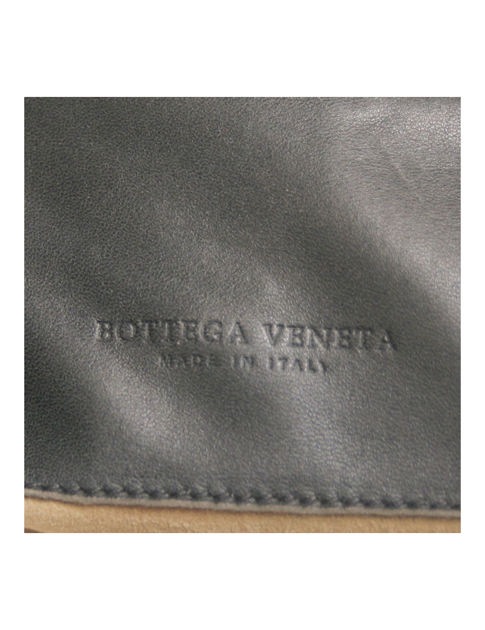 Sac BOTTEGA VENETA cuir tressé gris