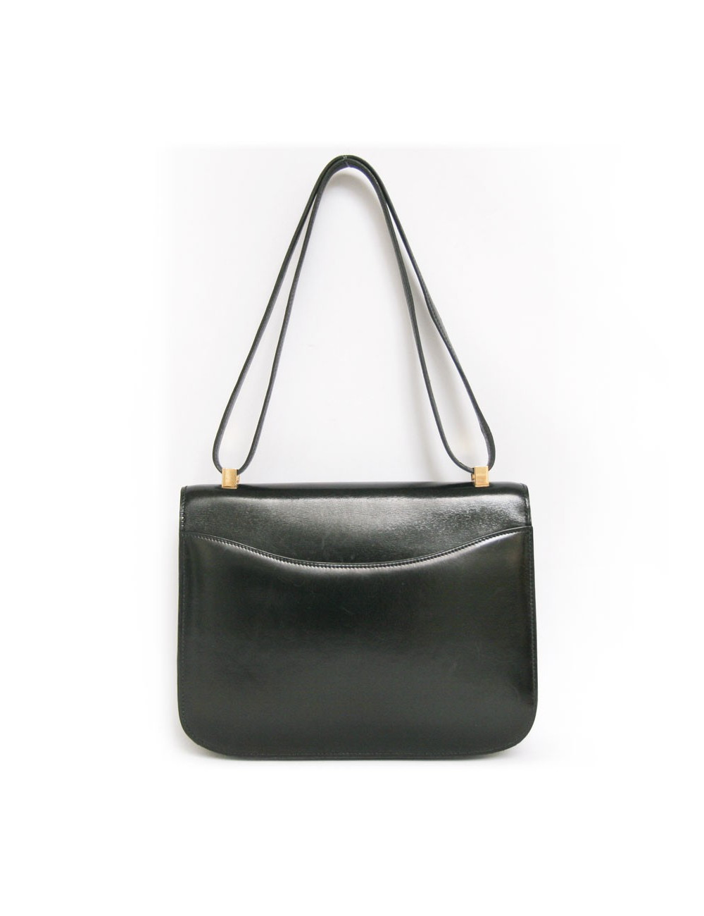 Sac HERMES cuir noir