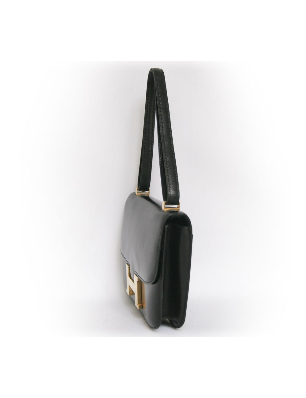 Sac HERMES cuir noir