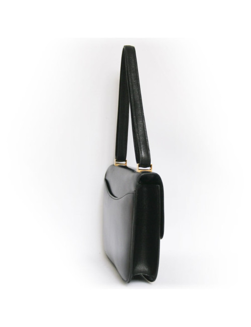 Sac HERMES cuir noir