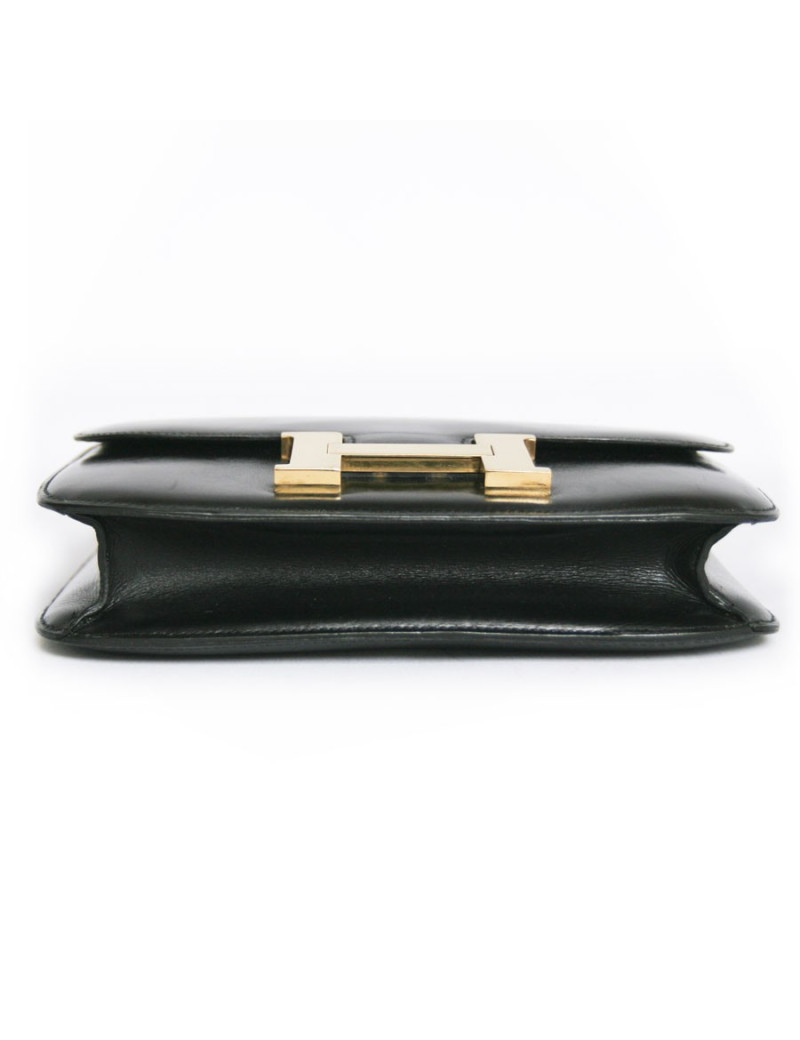 Sac Constance  HERMES cuir box  noir