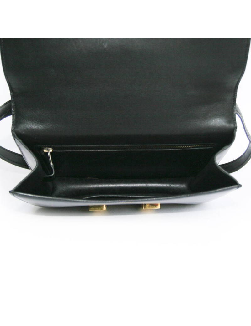 Sac Constance  HERMES cuir box  noir