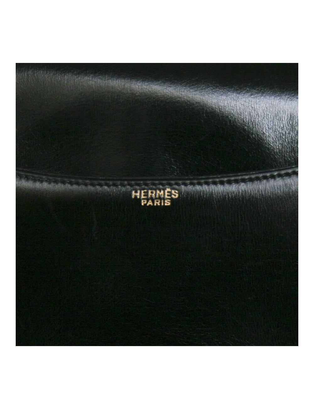 Sac HERMES cuir noir
