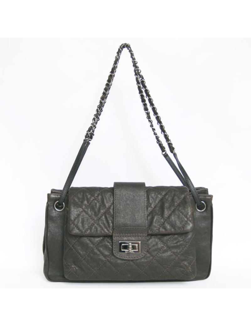 Sac CHANEL cuir marron