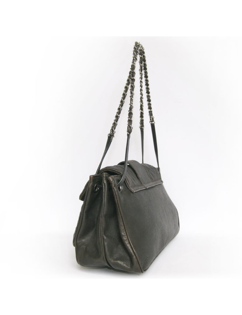 Sac CHANEL cuir marron