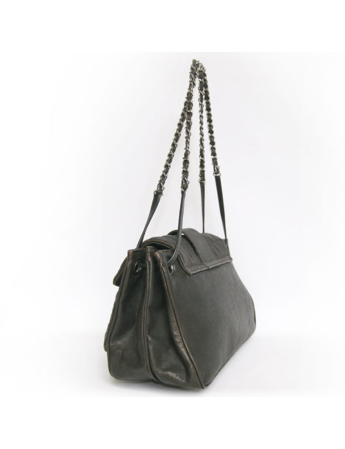 Sac CHANEL cuir marron