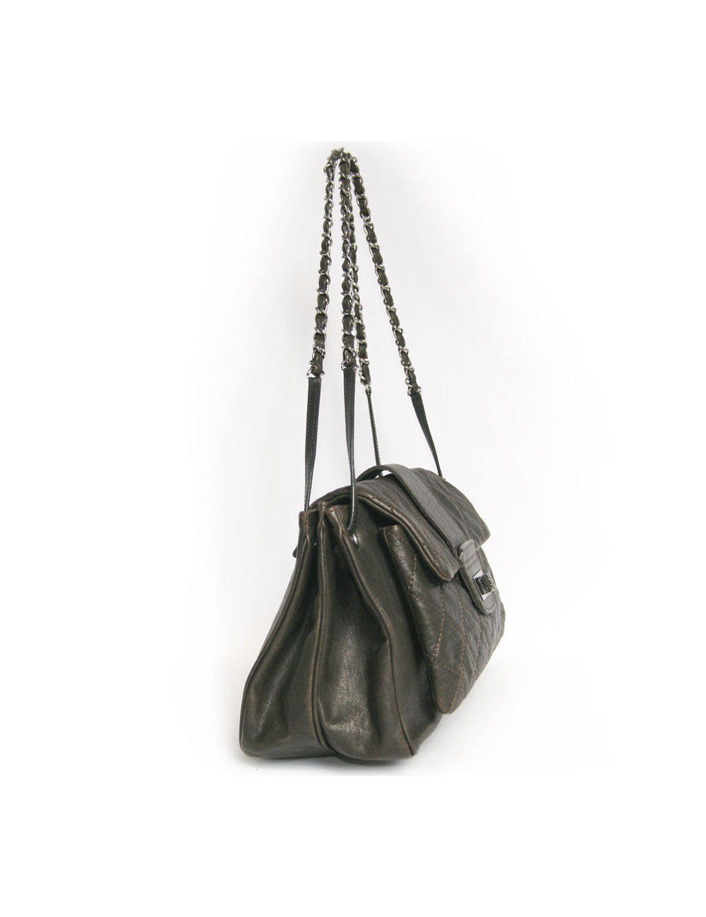 Sac CHANEL cuir marron