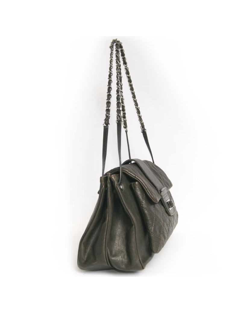 Sac CHANEL cuir marron