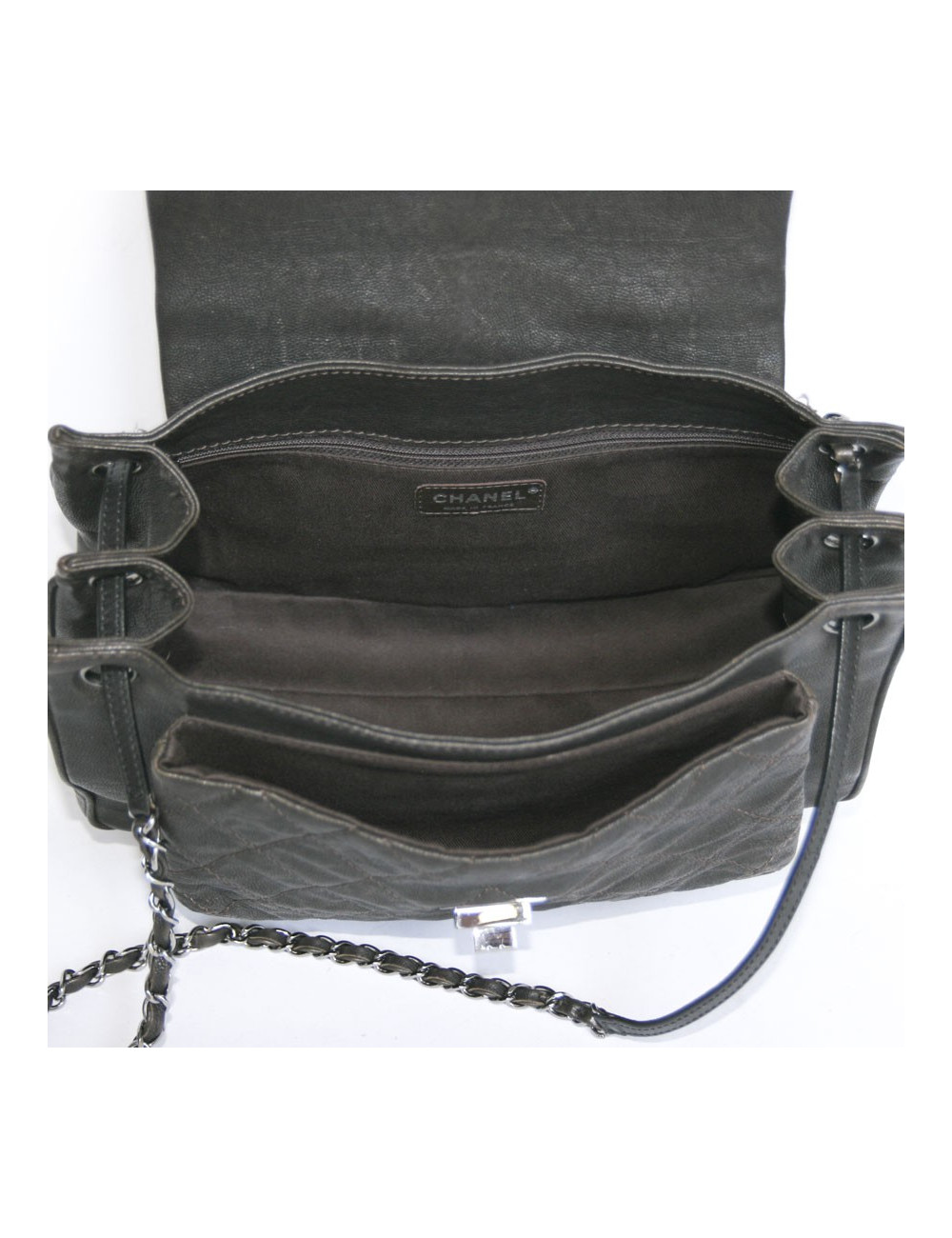 Sac CHANEL cuir marron