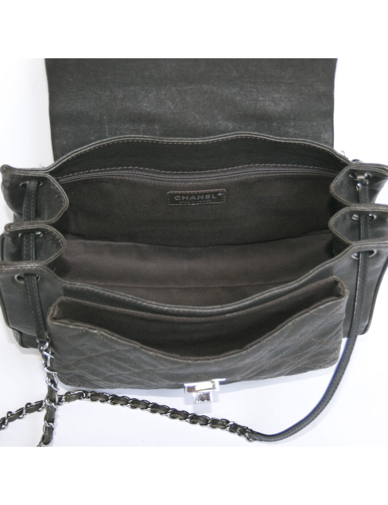 Sac CHANEL cuir marron