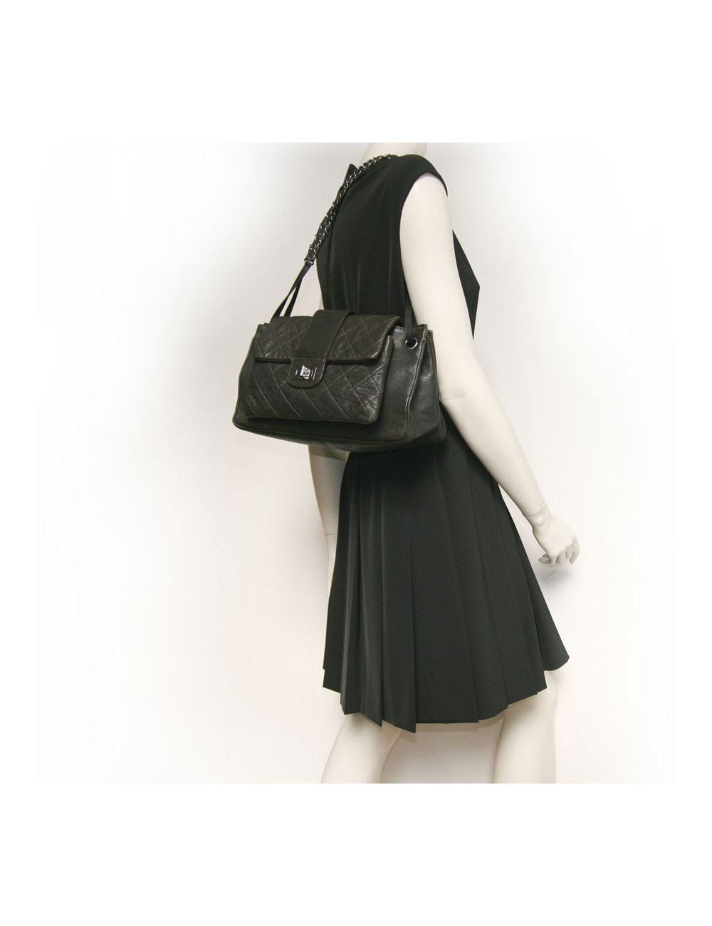 Sac CHANEL cuir marron