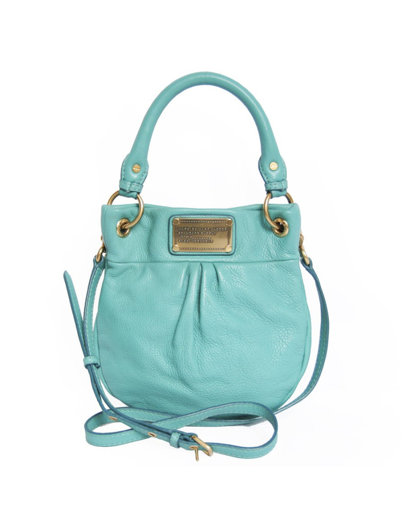 mini sac en cuir turquoise Marc by Marc Jacobs