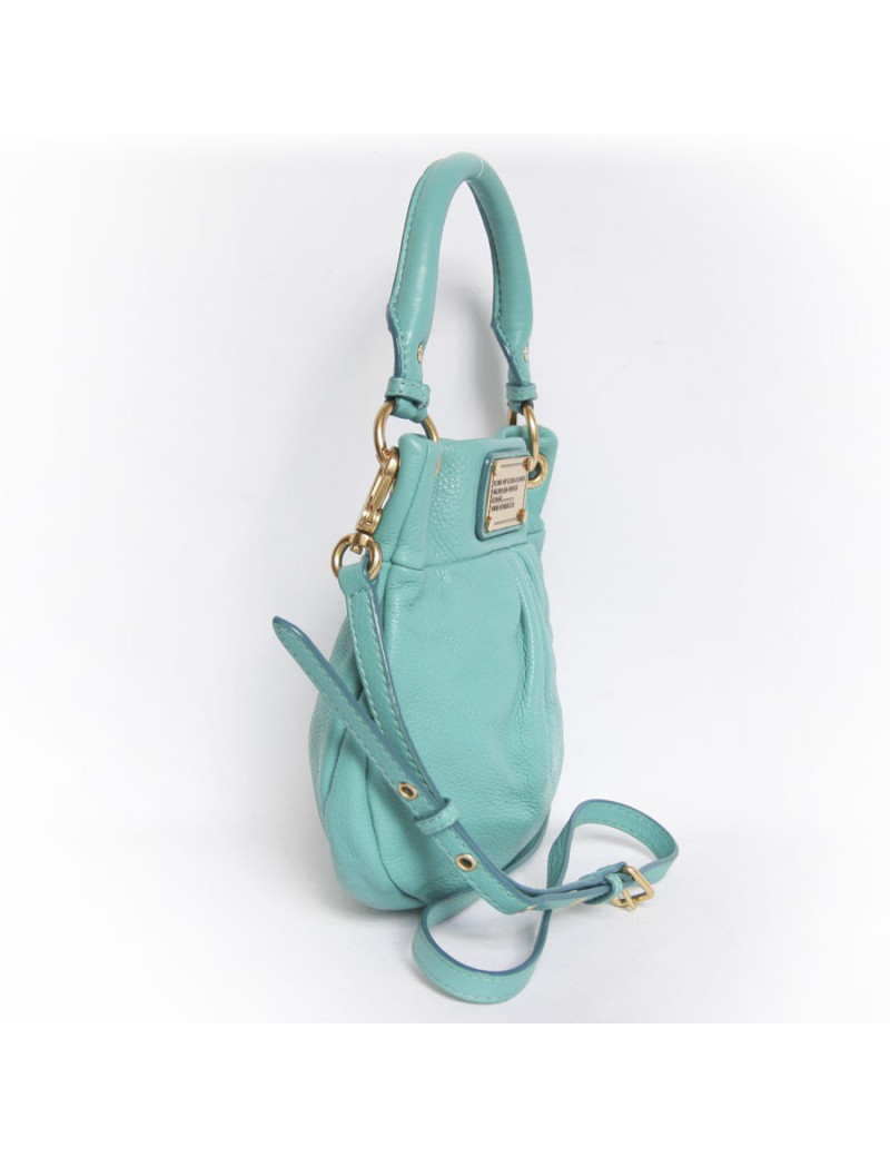 mini sac / pochette en cuir turquoise Marc by Marc Jacobs