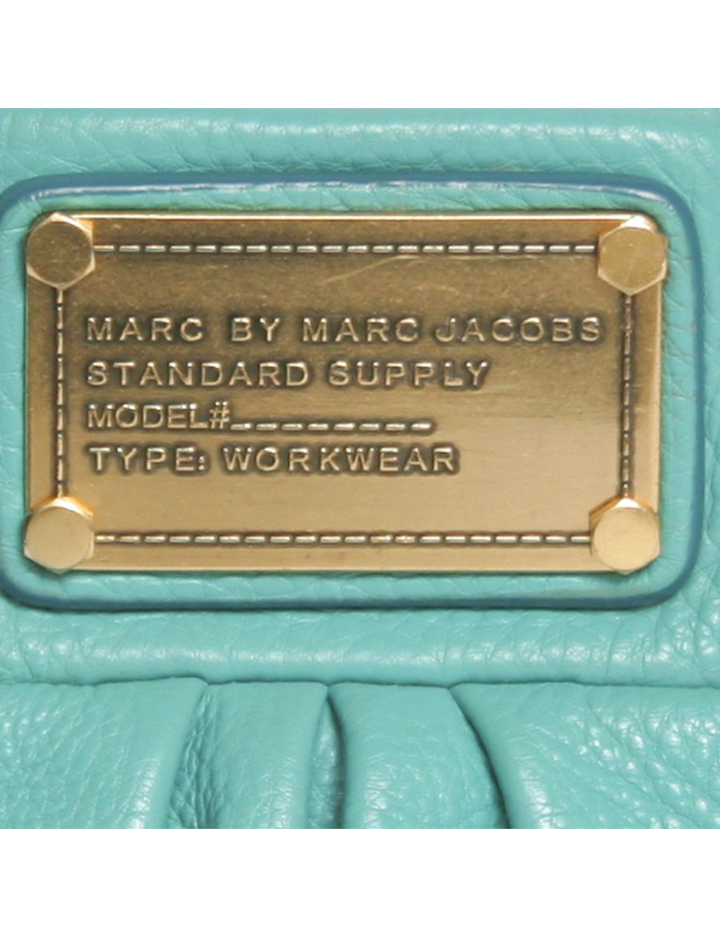 mini sac en cuir turquoise Marc by Marc Jacobs