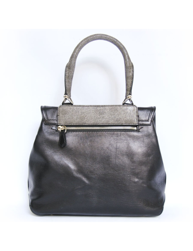 Sac Givenchy cuir noir et galuchat