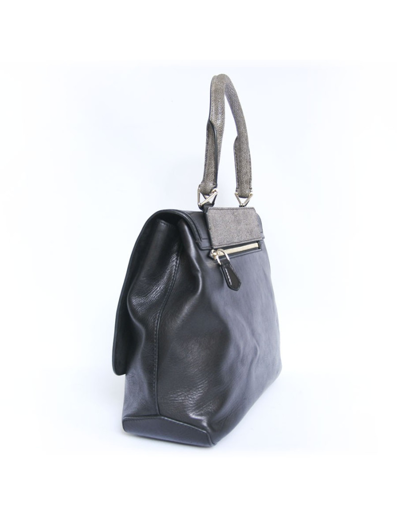 Sac Givenchy cuir noir et galucha