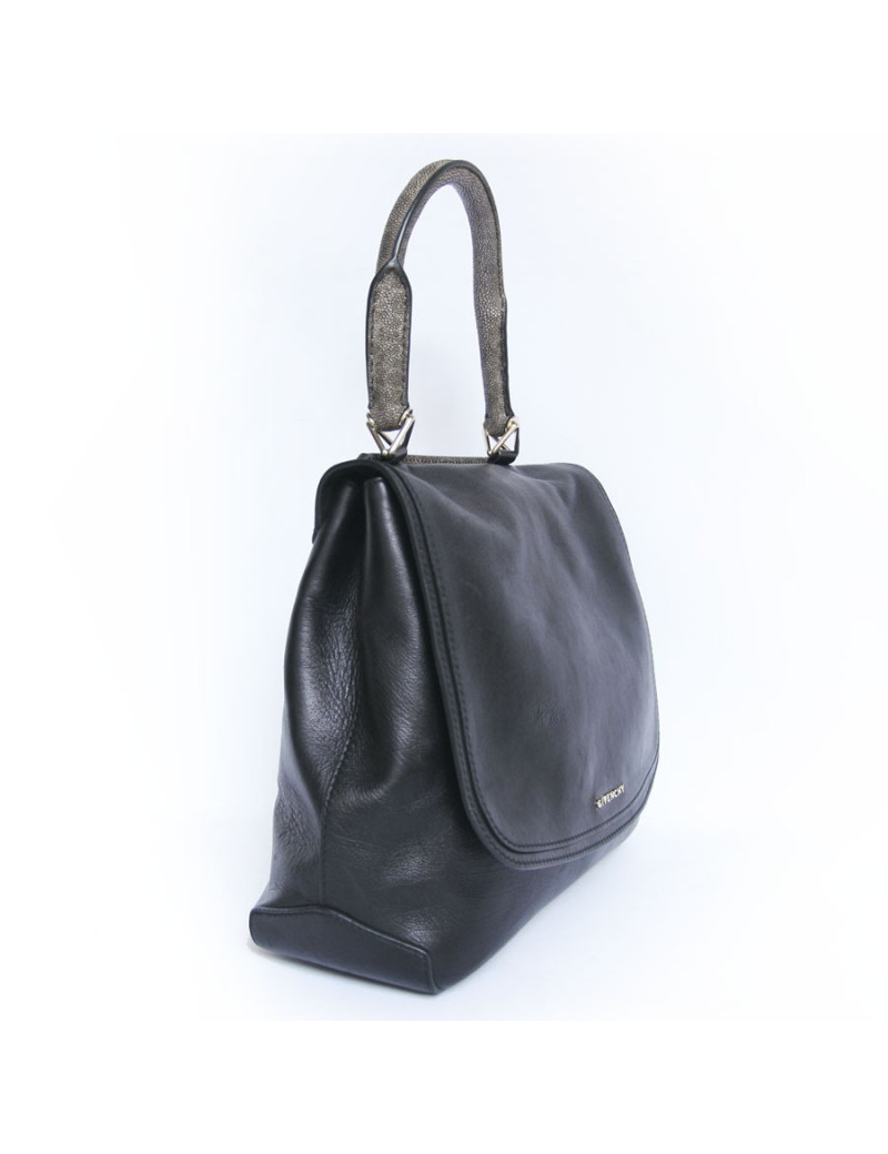 Sac Givenchy cuir noir et galucha