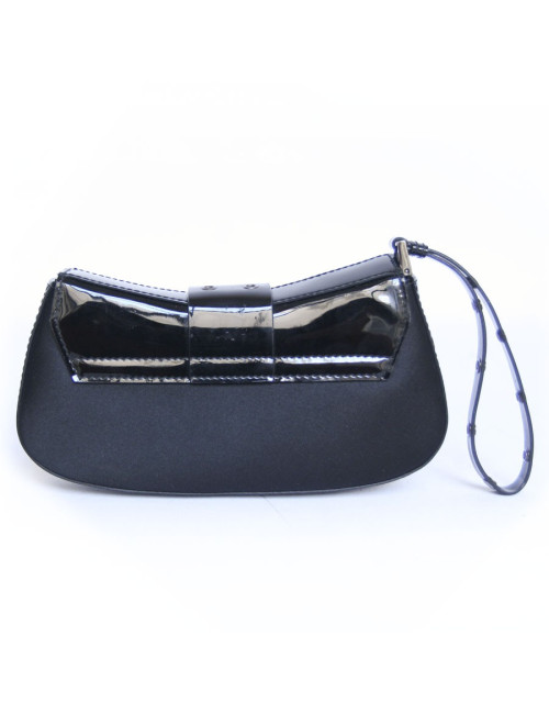 Mini sac CHRISTIAN DIOR du soir satin noir