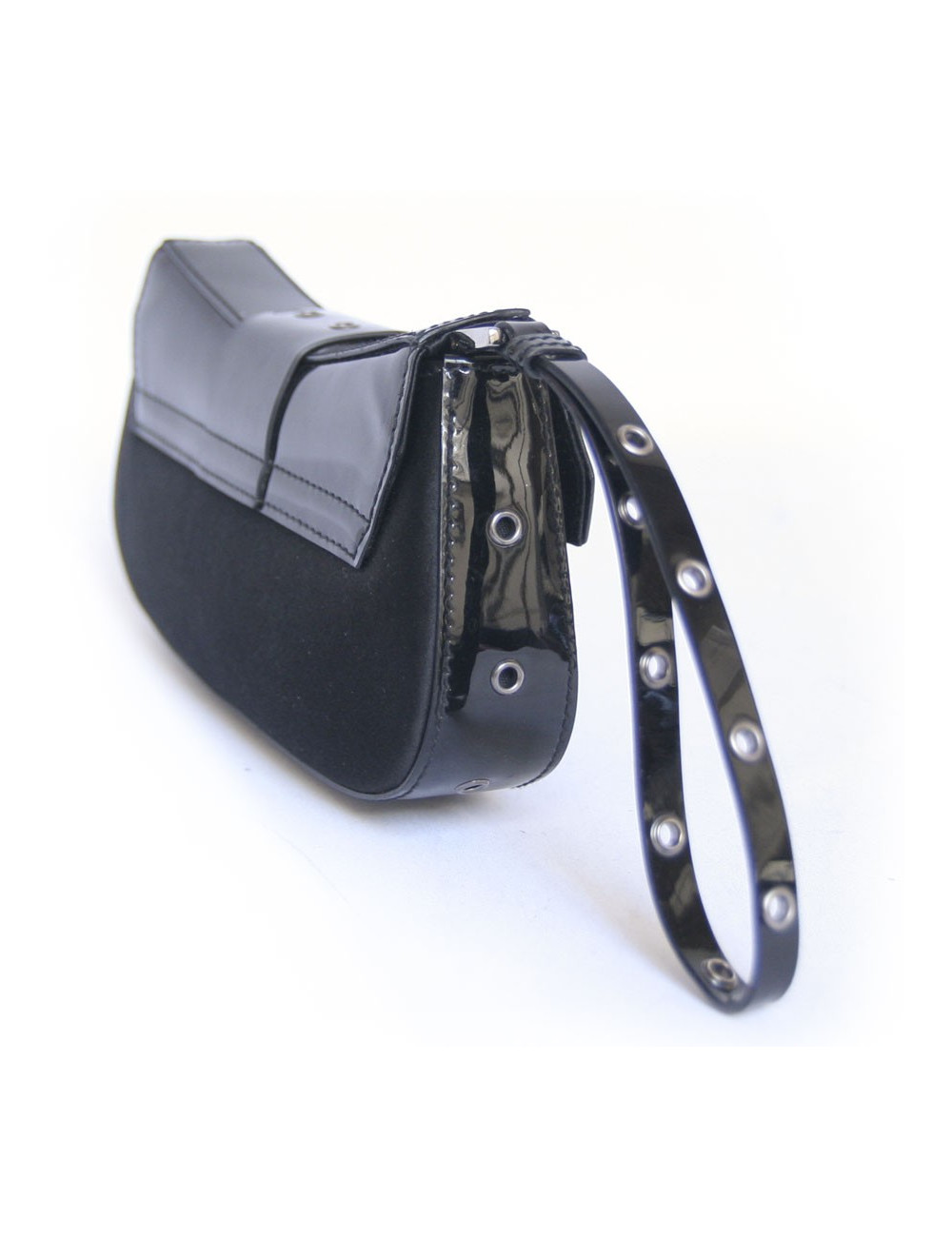 Mini sac CHRISTIAN DIOR du soir satin noir