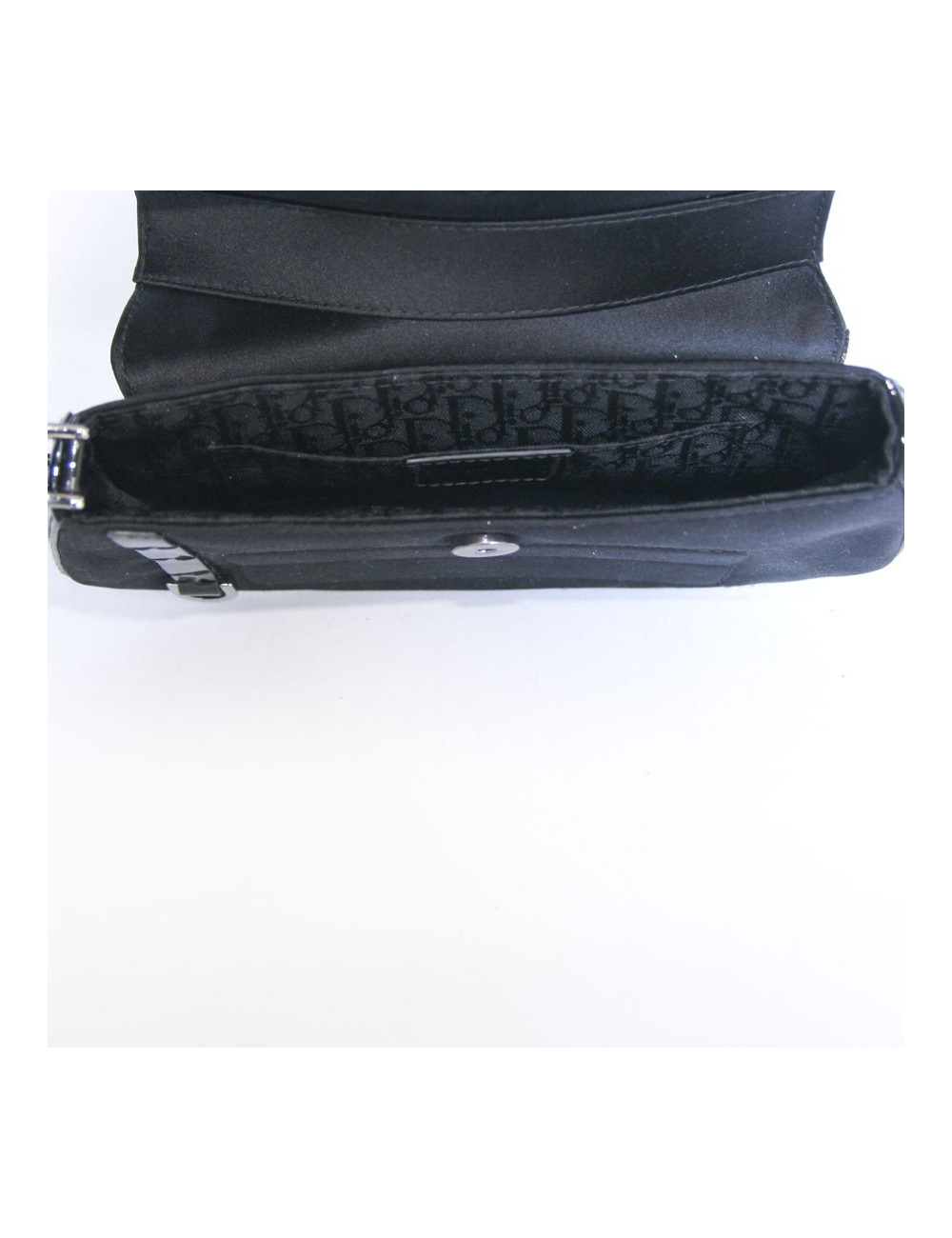 Mini sac CHRISTIAN DIOR du soir satin noir