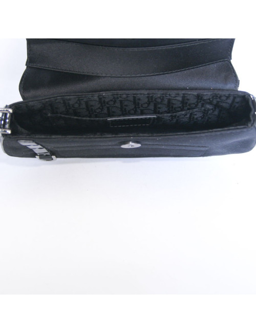 Mini sac CHRISTIAN DIOR du soir satin noir