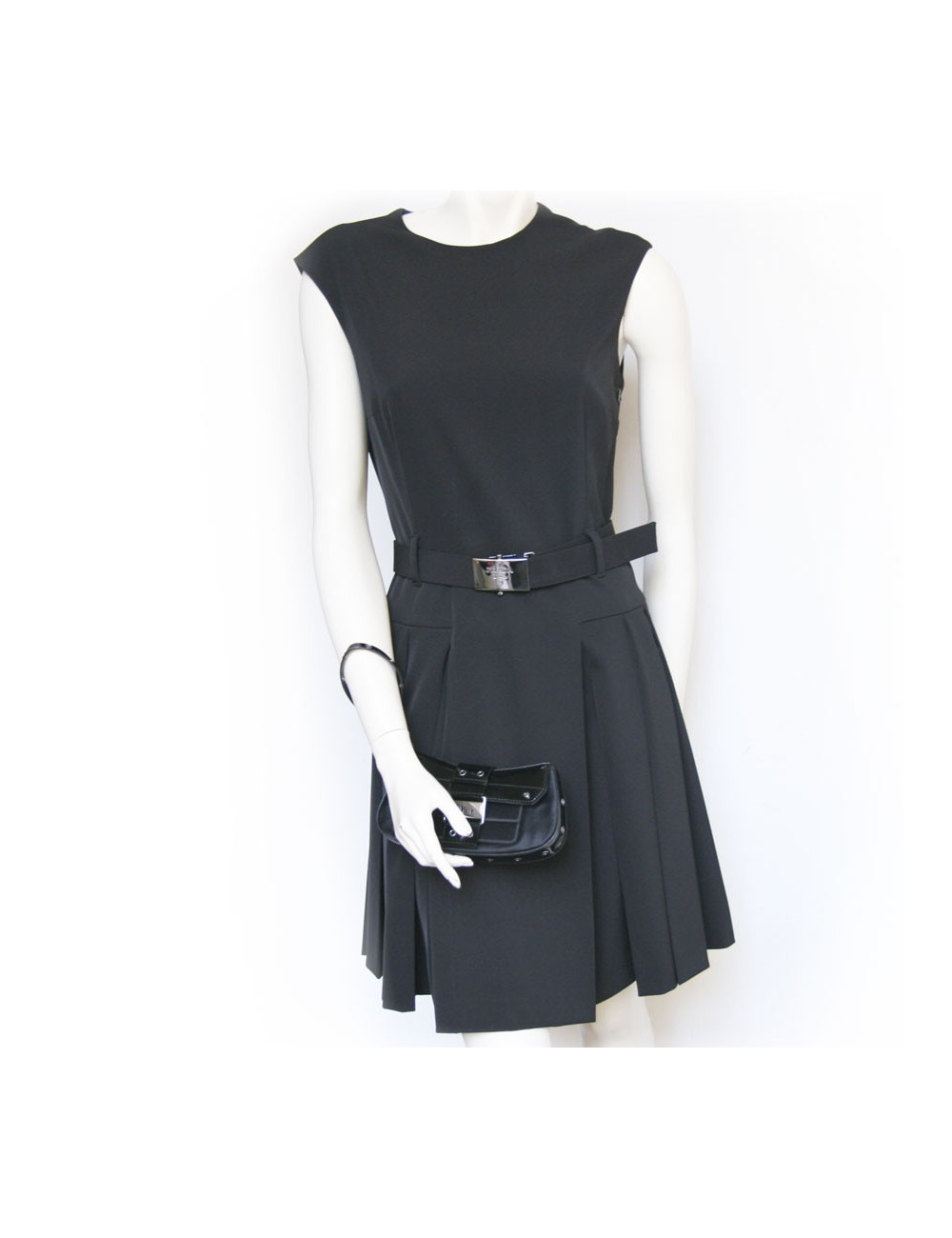 Mini sac CHRISTIAN DIOR du soir satin noir