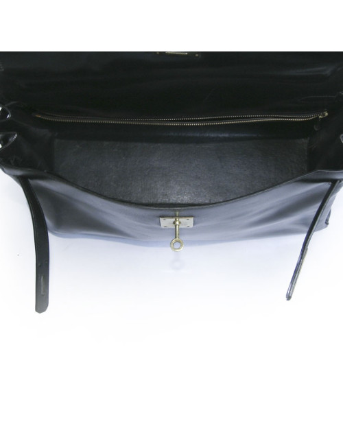 Kelly 35 HERMES box noir vintage 