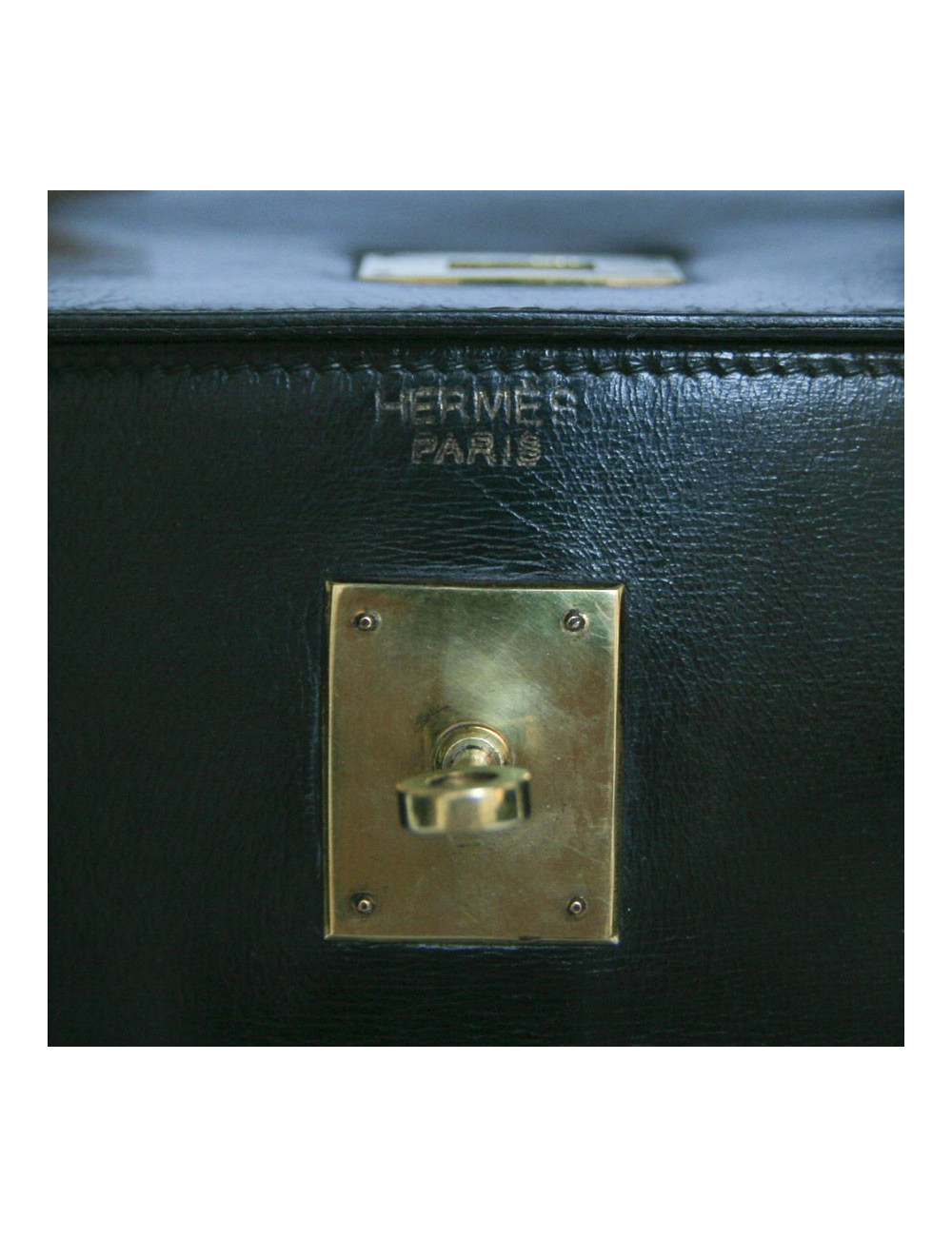 Kelly 35 HERMES box noir vintage 