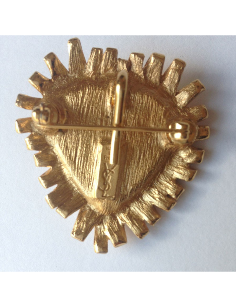 Broche YVES SAINT LAURENT cœur 