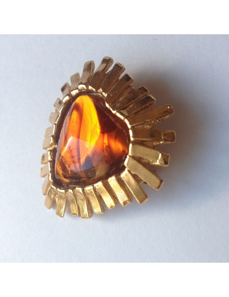 Broche YVES SAINT LAURENT cœur 