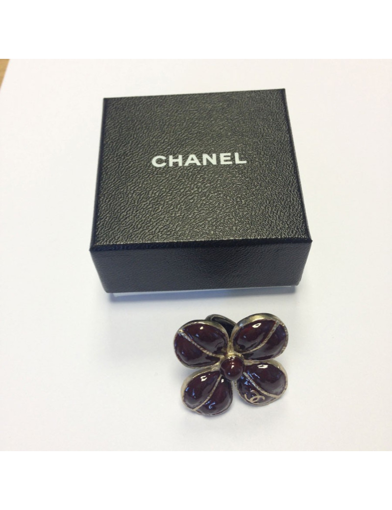 Bague CHANEL résine marron T53