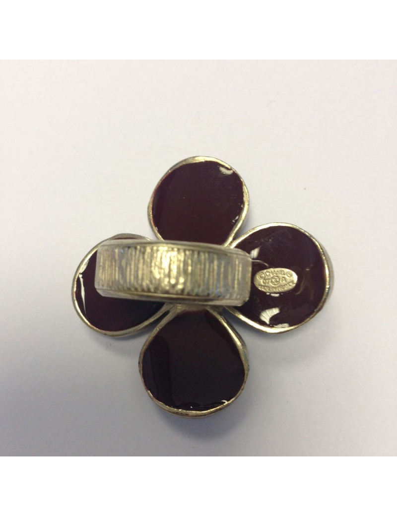 Bague CHANEL résine Marron t53