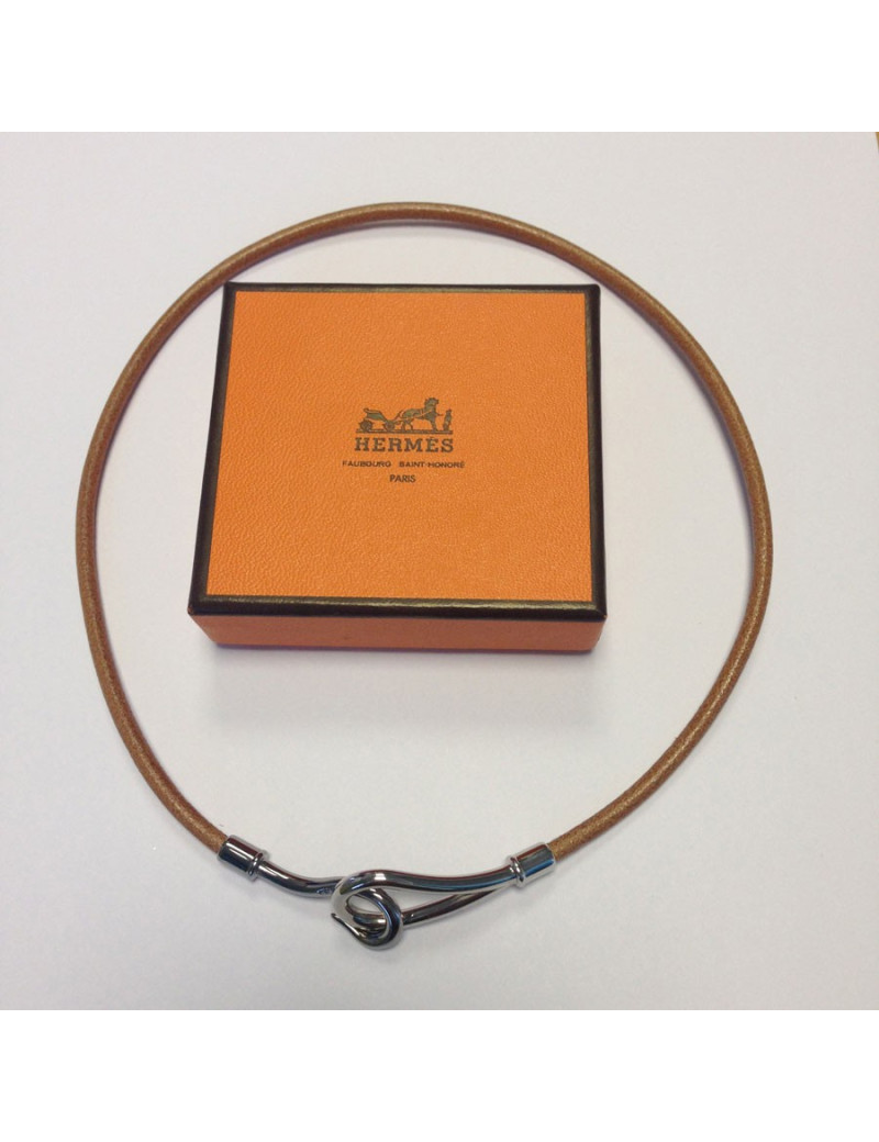Collier Jumbo HERMES lien cuir 