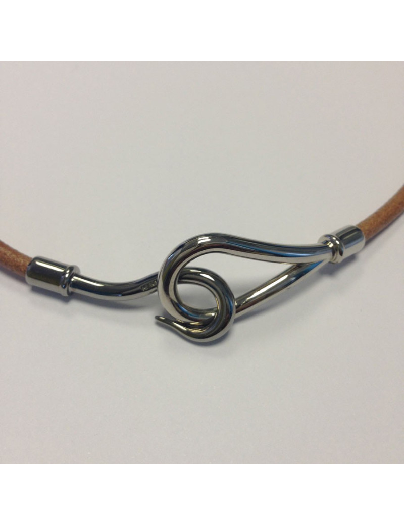 Collier Jumbo HERMES lien cuir 