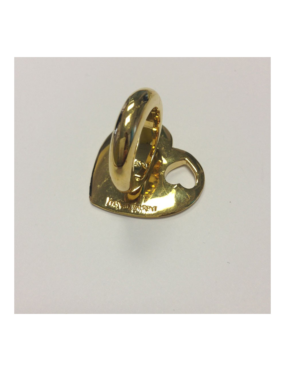 Bague coeur YVES SAINT LAURENT t51 dorée
