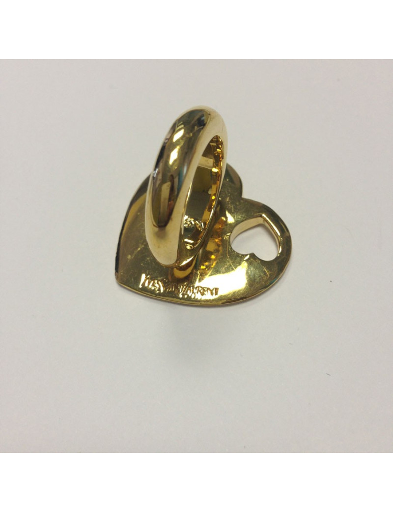 Bague coeur YVES SAINT LAURENT t51 dorée
