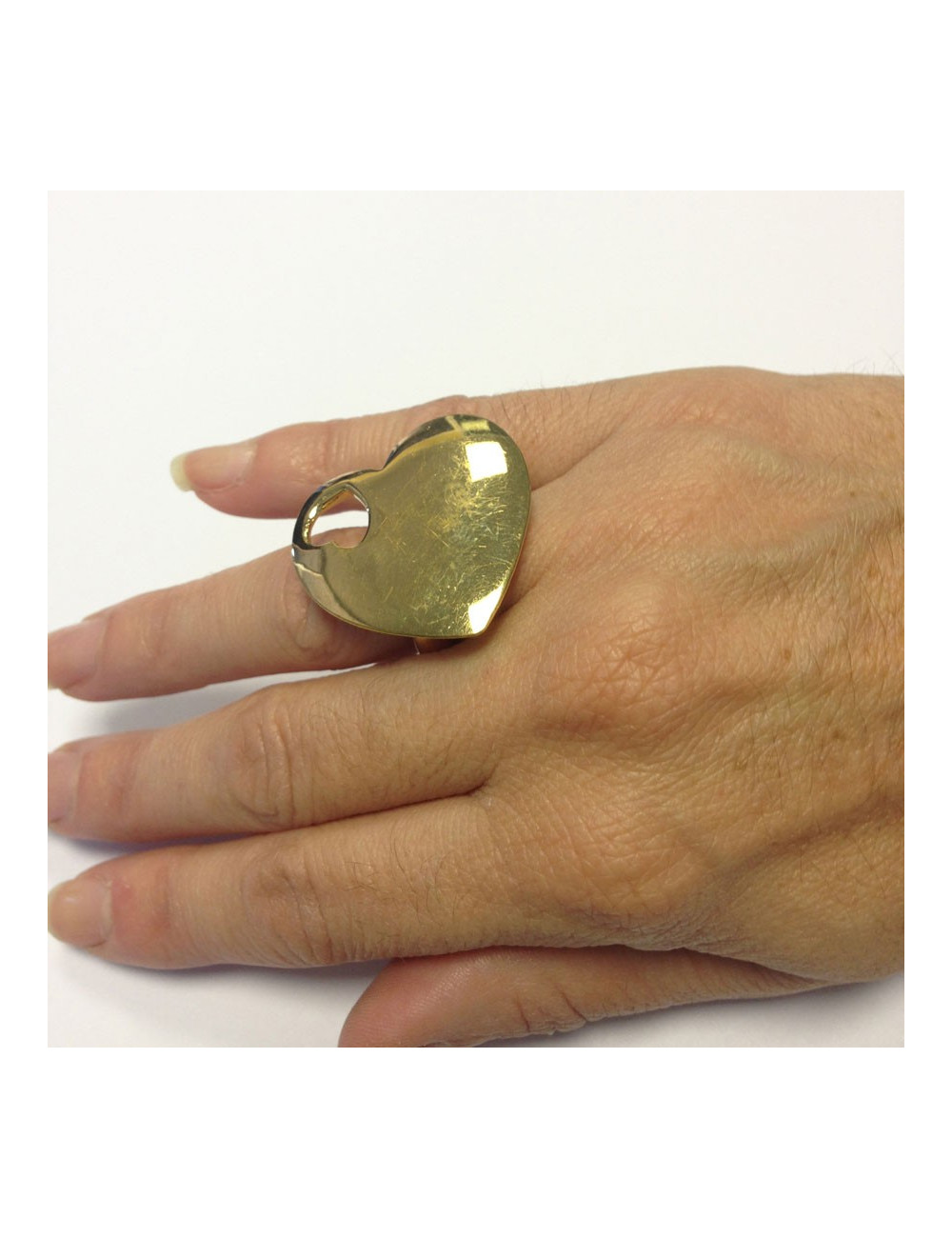 Bague coeur YVES SAINT LAURENT t51 dorée