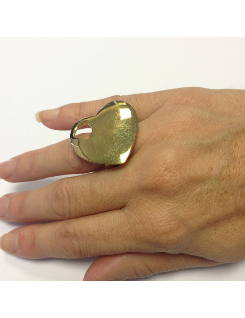 Bague coeur YVES SAINT LAURENT t51 dorée