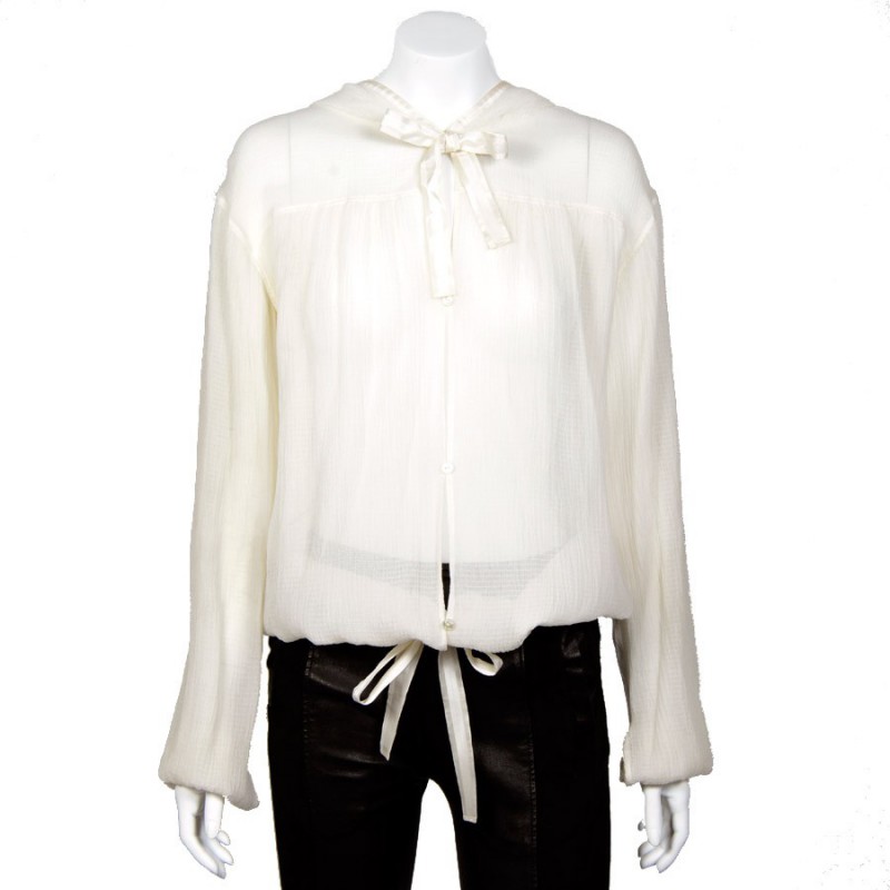 CHANEL blouse silk - VALOIS VINTAGE PARIS