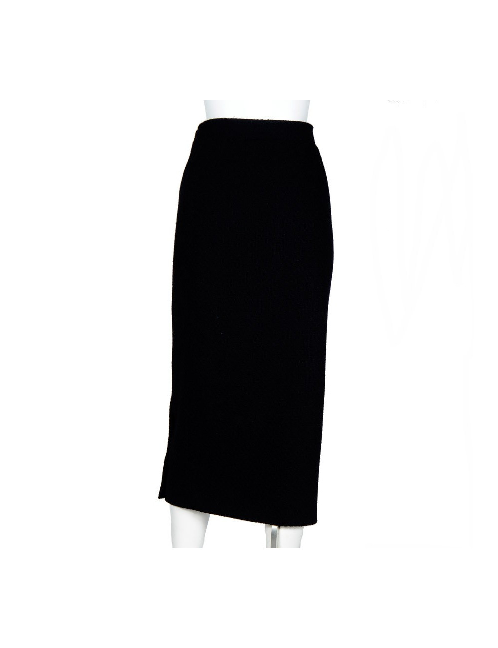 Jupe longue CHANEL tweed noire