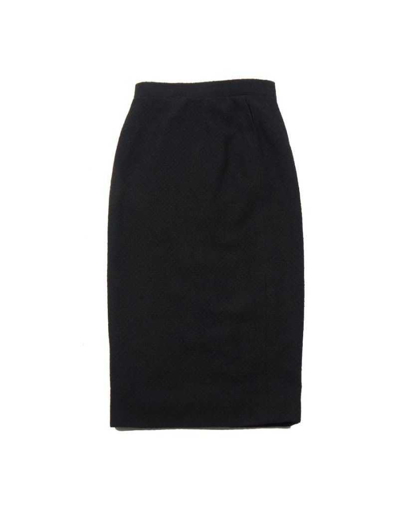 Jupe longue CHANEL tweed noire