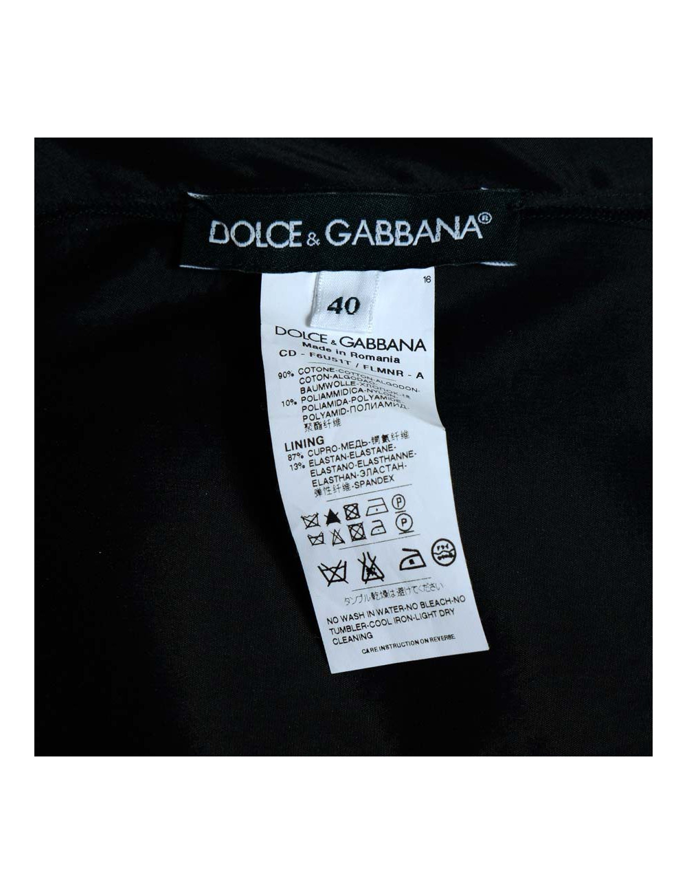 Robe de cocktail DOLCE & GABBANA t 40 it dentelle noire 