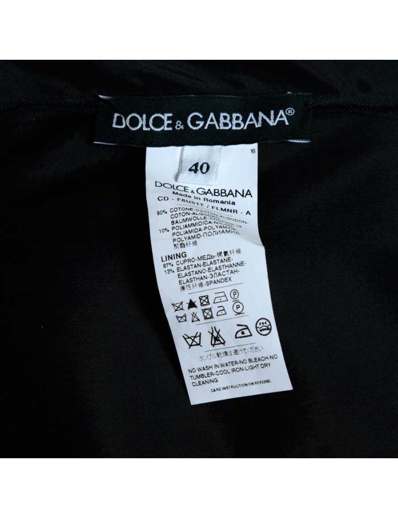 Robe de cocktail DOLCE & GABBANA T40 it dentelle noire 