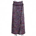CHANEL tweed T 38 long skirt