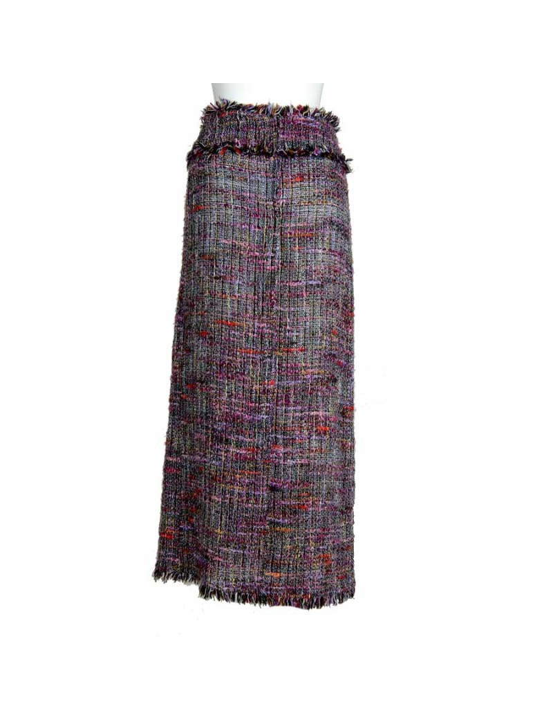 Jupe longue CHANEL tweed t 38