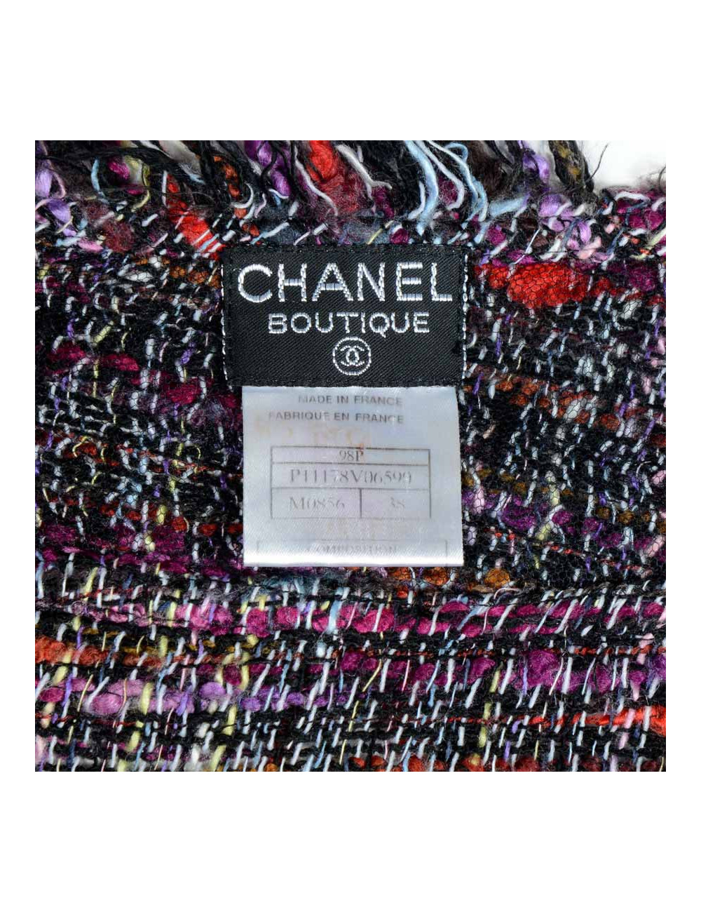 Jupe longue CHANEL tweed t 38