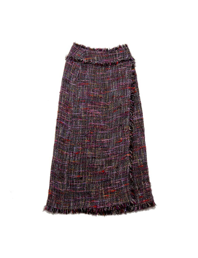 Jupe longue CHANEL tweed t 38