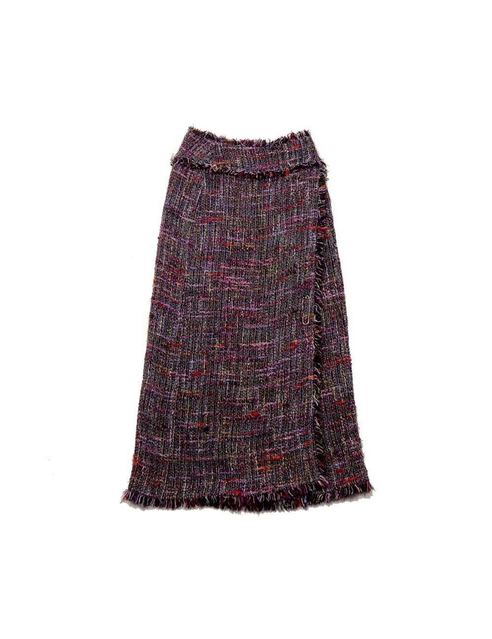 Jupe longue CHANEL tweed t 38