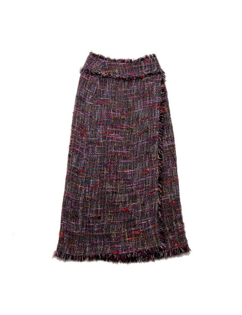 Jupe longue CHANEL tweed t 38