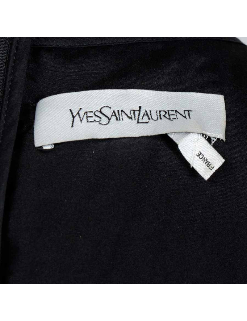 Robe YVES SAINT LAURENT T38 grise stretch